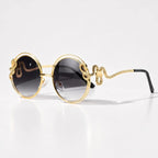 Serpo Round Wire Shades - Smoke - Sunglasses - Eric Muller - Image 1