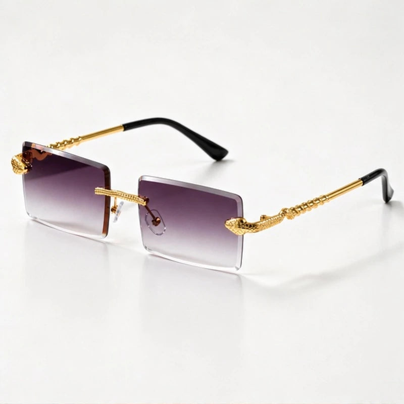 Valdar Rimless Rectangular Shades - Dusk - Sunglasses - Eric Muller - Image 1