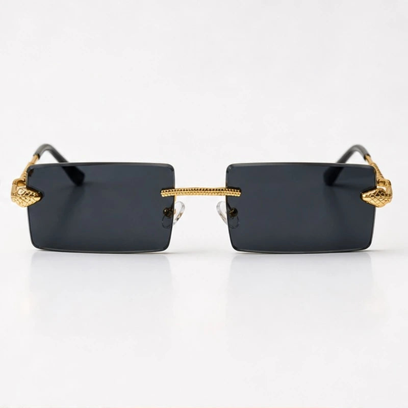 Valdar Rimless Rectangular Shades - Onyx - sunglasses - Eric Muller - Image 2