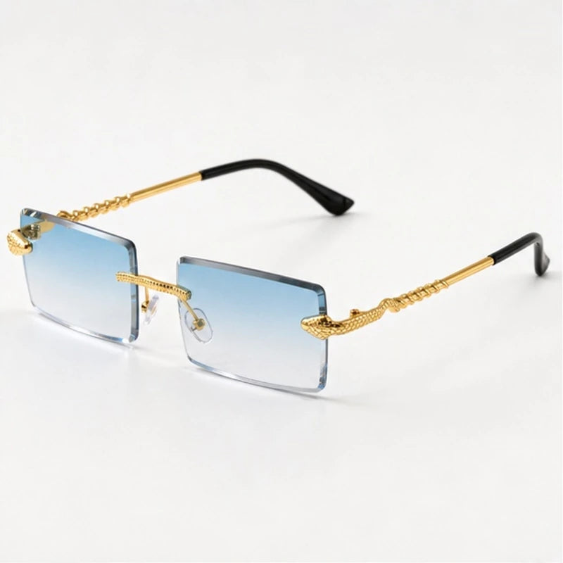 Valdar Rimless Rectangular Shades - Glacé - Sunglasses - Eric Muller - Image 1