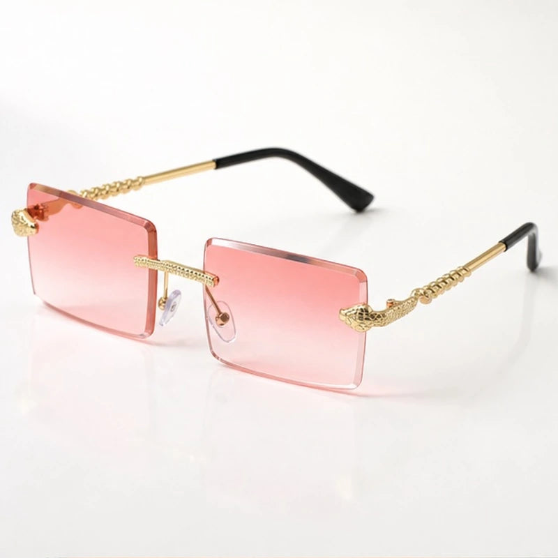 Valdar Rimless Rectangular Shades - Petal - Sunglasses - Eric Muller - Image 1