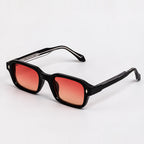 Valerio Women's Full-Rim Rectangular Sunglasses - Red Sunset - Accessories > Eyewear > Rectangular Sunglasses - Eric Muller - Image 1