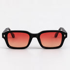 Valerio Women's Full-Rim Rectangular Sunglasses - Red Sunset - sunglasses - Eric Muller - Image 2
