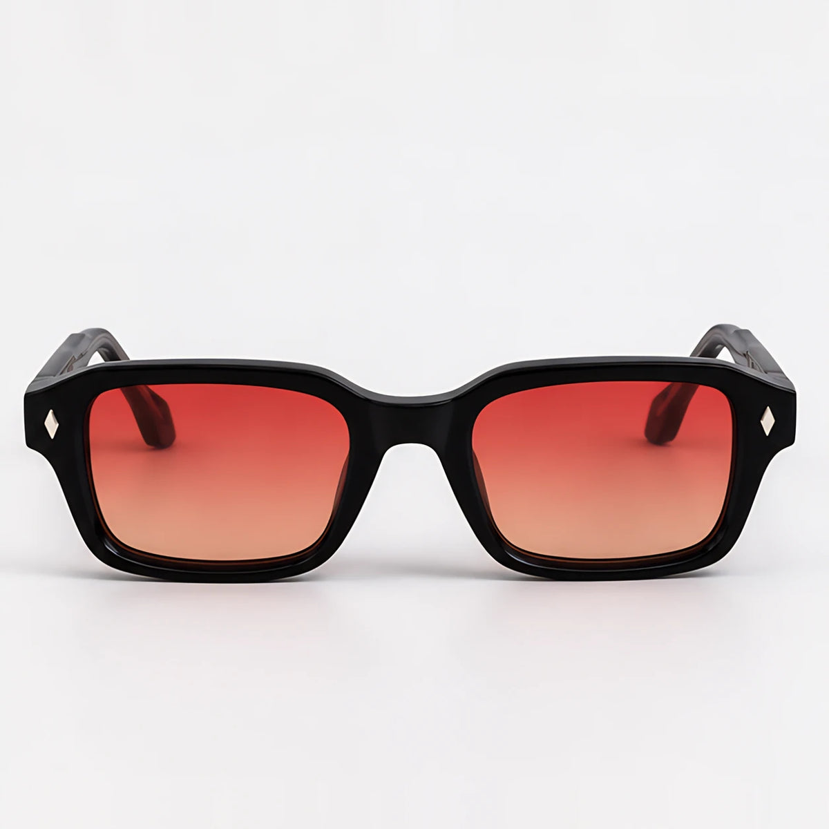 Valerio Women's Full-Rim Rectangular Sunglasses - Red Sunset - sunglasses - Eric Muller - Image 2