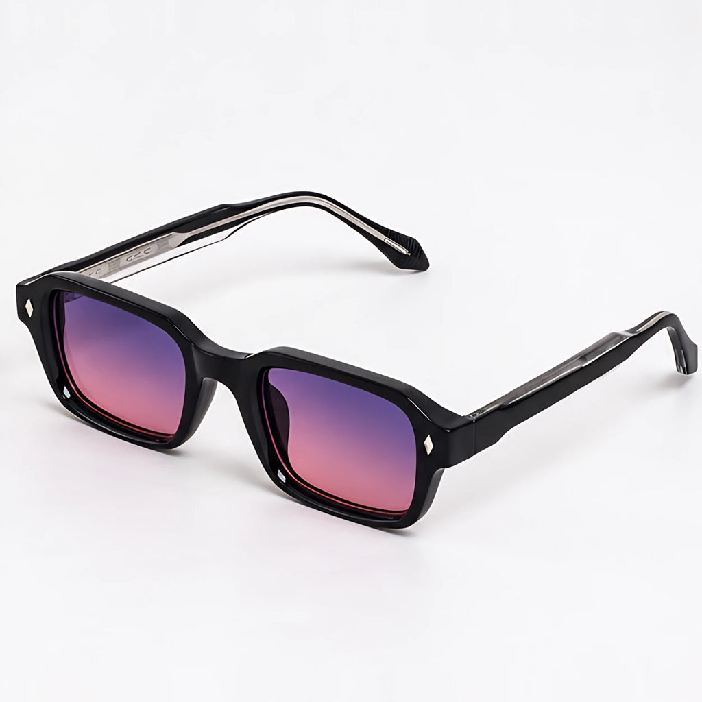 Valerio Women's Full-Rim Rectangular Sunglasses - Purple Sunrise - Accessories > Eyewear > Rectangular Sunglasses - Eric Muller - Image 1