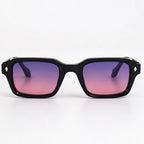 Valerio Women's Full-Rim Rectangular Sunglasses - Purple Sunrise - sunglasses - Eric Muller - Image 2
