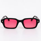 Valerio Women's Full-Rim Rectangular Sunglasses - Hot Pink - sunglasses - Eric Muller - Image 2