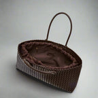 Valora Women's Handwoven Leather Tote Bag with Zipper Pockets - Accessories > Bags > Tote Bags - Eric Muller - Image 1