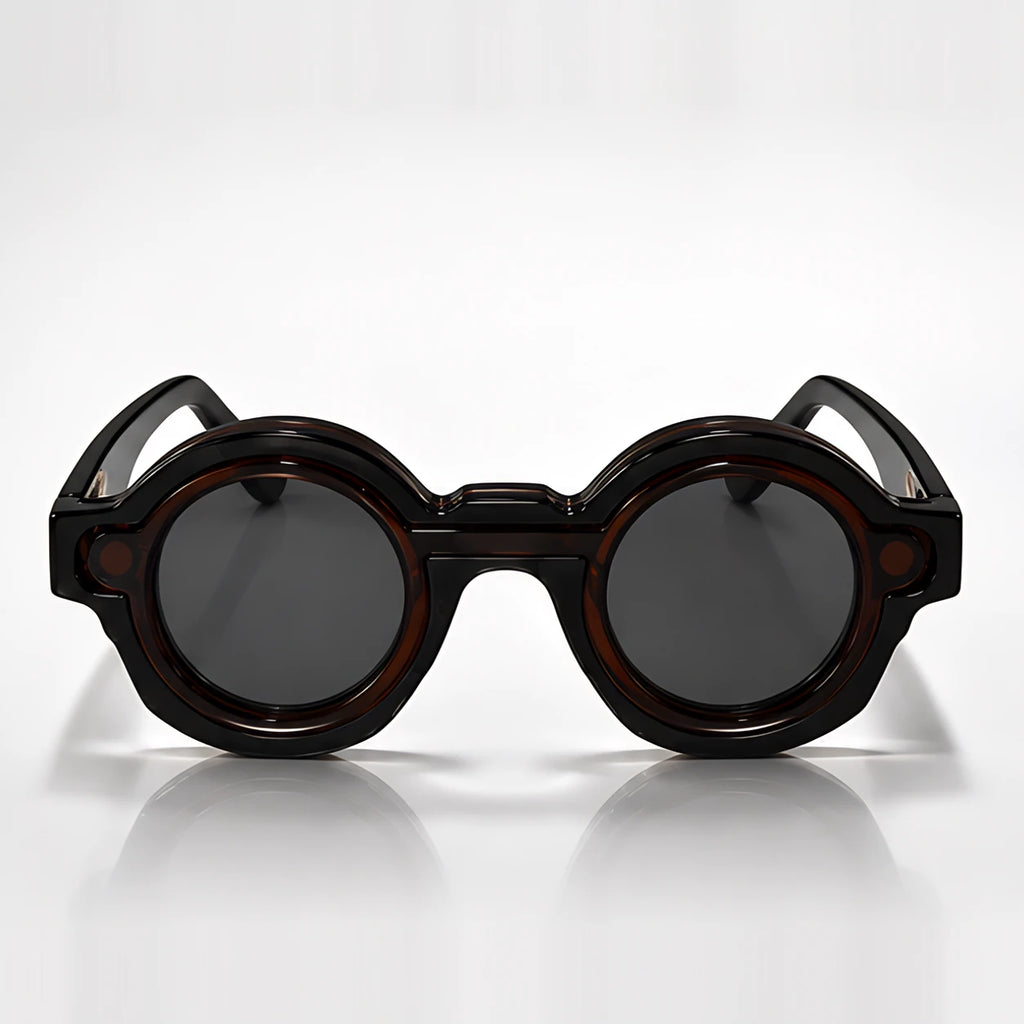 Vaplunk Retro Round Shades - Espresso - sunglasses - Eric Muller - Image 2