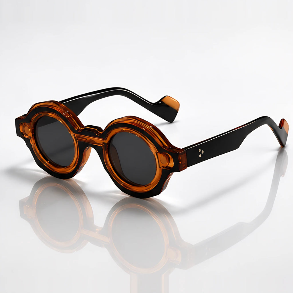 Vaplunk Retro Round Shades - Brown - Accessories > Eyewear > Round Sunglasses - Eric Muller - Image 1