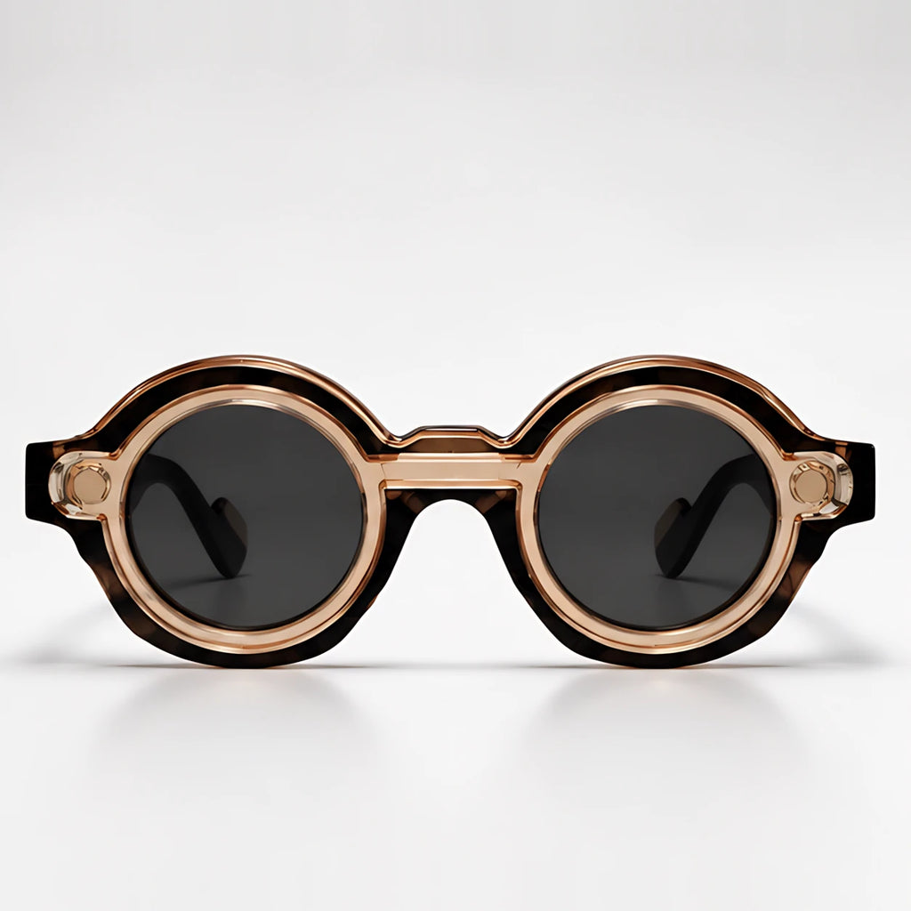 Vaplunk Retro Round Shades - Light Brown - sunglasses - Eric Muller - Image 2