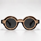 Vaplunk Retro Round Shades - Light Brown - sunglasses - Eric Muller - Image 2