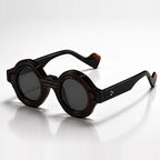 Vaplunk Retro Round Shades - Espresso - Accessories > Eyewear > Round Sunglasses - Eric Muller - Image 1