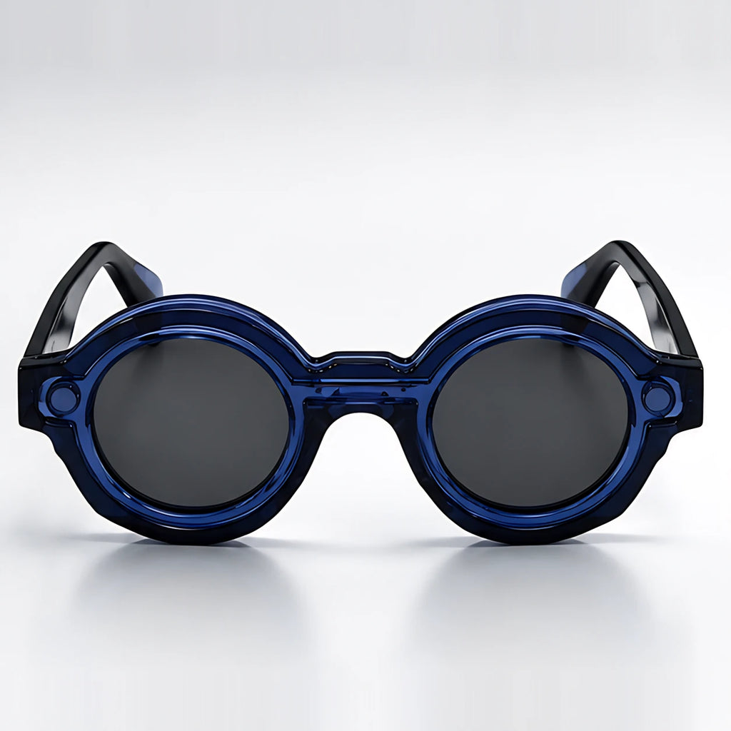 Vaplunk Retro Round Shades - Blue - sunglasses - Eric Muller - Image 2