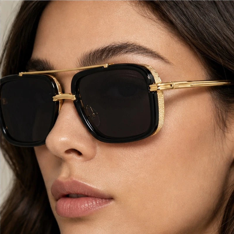 Varen Square Frame Shades - Noir - double-bridge frame - Eric Muller - Image 4