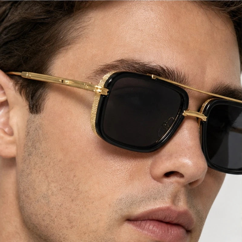 Varen Square Frame Shades - Noir - square sunglasses - Eric Muller - Image 3