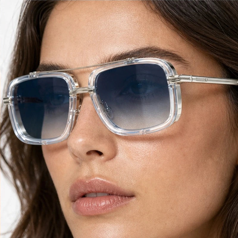 Varen Square Frame Shades - Frost - double-bridge frame - Eric Muller - Image 4