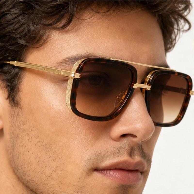 Varen Square Frame Shades - Cognac - square sunglasses - Eric Muller - Image 3