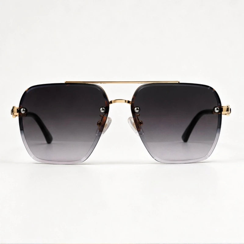 Vega Rimless Square Shades - Onyx - sunglasses - Eric Muller - Image 2