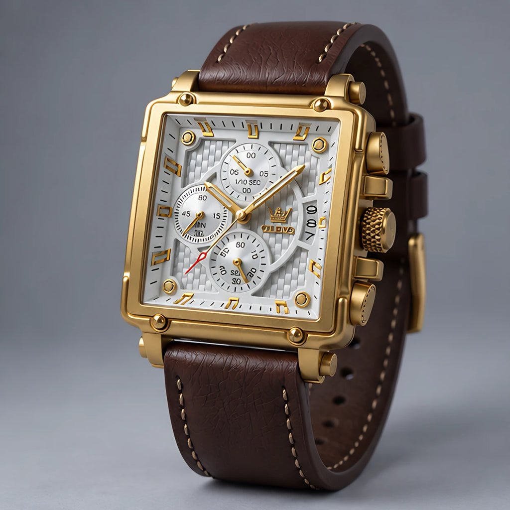 Vercourt Men's Heritage Chronograph Watch 45mm - Pearl - Accessories > Watches > Chronograph Watches - Eric Muller - Image 1