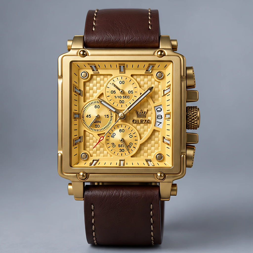 Vercourt Men's Heritage Chronograph Watch 45mm - Gold - Accessories > Watches > Chronograph Watches - Eric Muller - Image 2