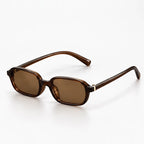 Verdan Women's Slim Retro Rectangle Sunglasses - Brown - Accessories > Sunglasses > Rectangle Sunglasses - Eric Muller - Image 1