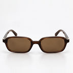 Verdan Women's Slim Retro Rectangle Sunglasses - Brown - sunglasses - Eric Muller - Image 2