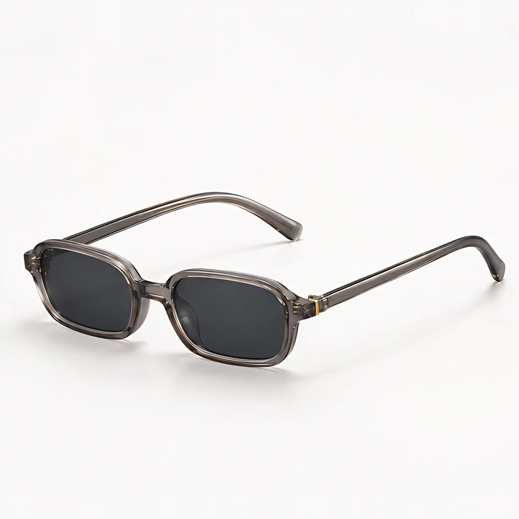 Verdan Women's Slim Retro Rectangle Sunglasses - Grey - Accessories > Sunglasses > Rectangle Sunglasses - Eric Muller - Image 1