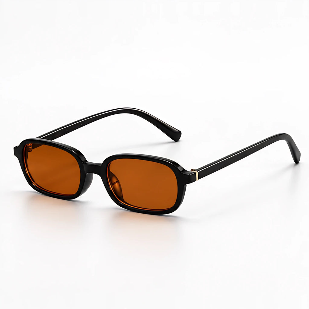 Verdan Women's Slim Retro Rectangle Sunglasses - Orange - Accessories > Sunglasses > Rectangle Sunglasses - Eric Muller - Image 1