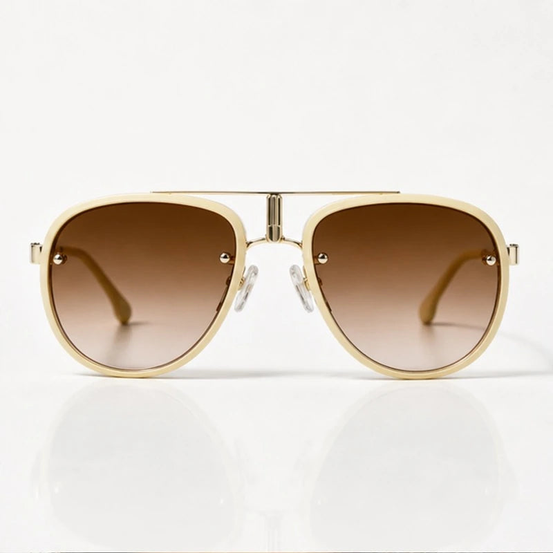 Vilam Double-Bar Aviator Shades - Champagne - sunglasses - Eric Muller - Image 2
