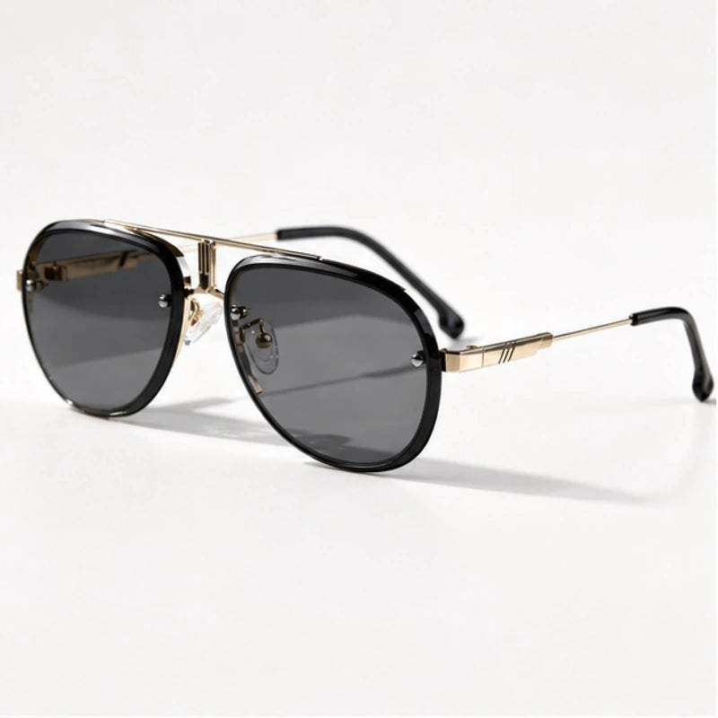 Vilam Double-Bar Aviator Shades - Carbon - Sunglasses - Eric Muller - Image 1