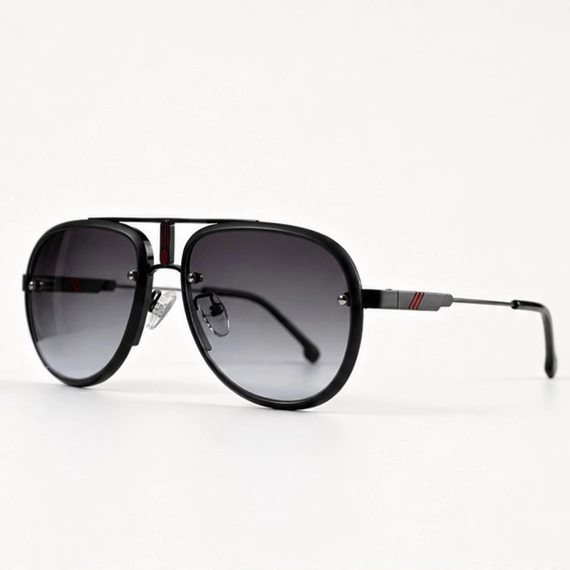 Vilam Double-Bar Aviator Shades - Onyx - Sunglasses - Eric Muller - Image 1