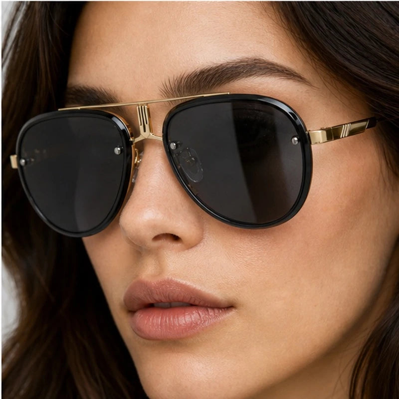Vilam Double-Bar Aviator Shades - Carbon - aviator sunglasses - Eric Muller - Image 3