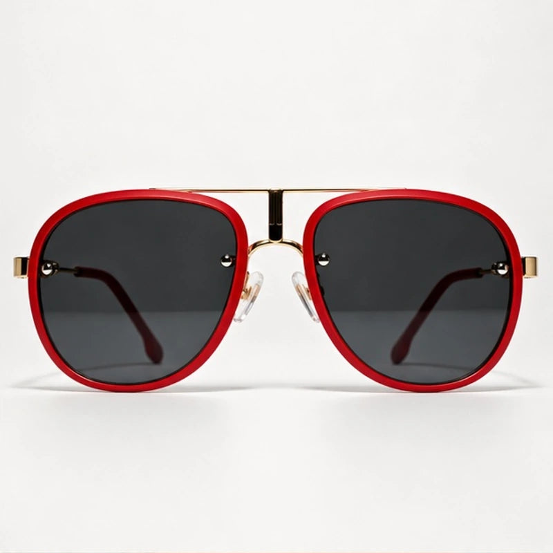 Vilam Double-Bar Aviator Shades - Crimson - sunglasses - Eric Muller - Image 2