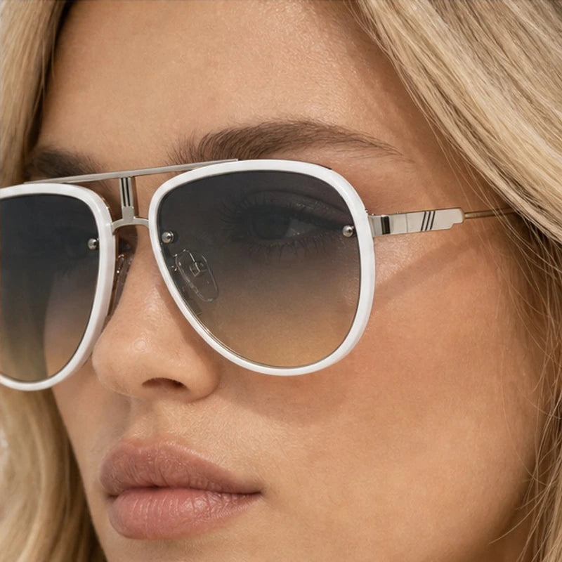 Vilam Double-Bar Aviator Shades - Frost - aviator sunglasses - Eric Muller - Image 3