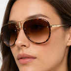 Vilam Double-Bar Aviator Shades - Havana - aviator sunglasses - Eric Muller - Image 3