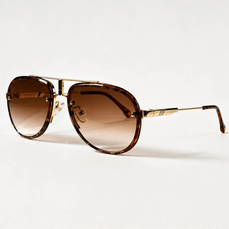 Vilam Double-Bar Aviator Shades - Havana - Sunglasses - Eric Muller - Image 1