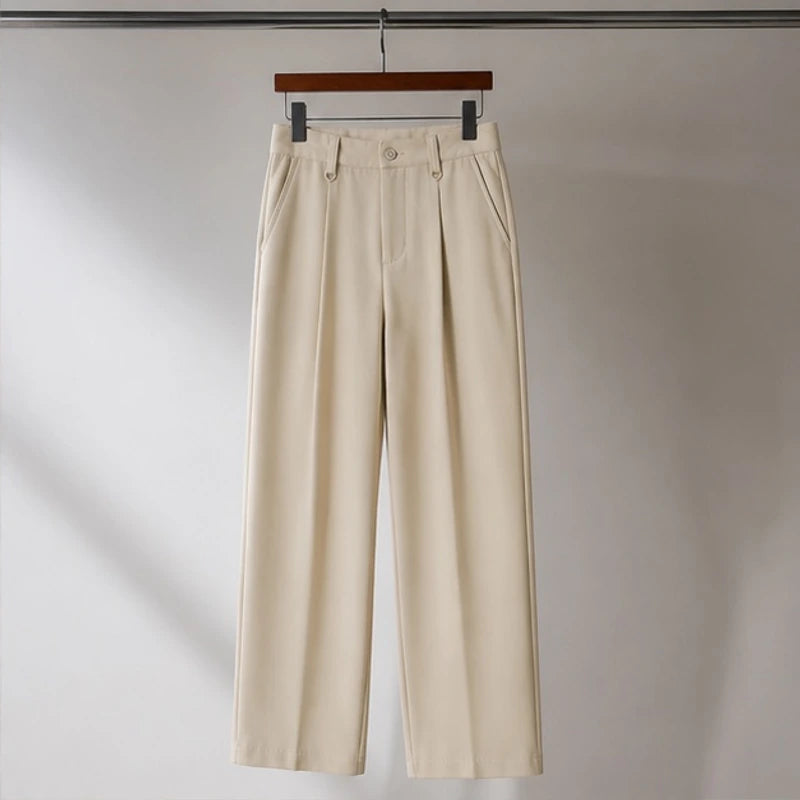 Vito Men's Pleated Trousers - Khaki - Clothing > Pants > Dress Pants - Eric Muller - Image 1