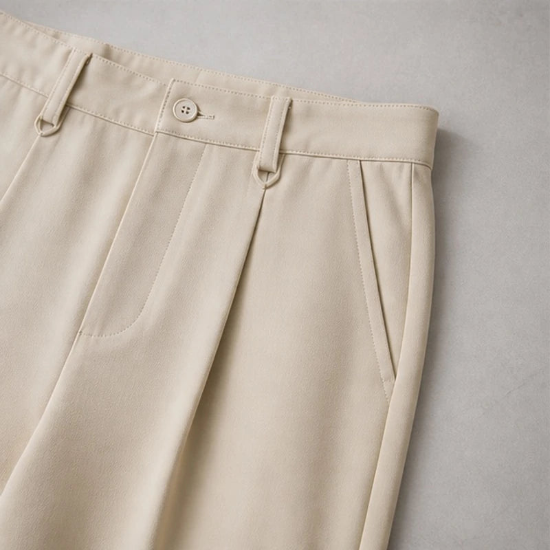 Vito Men's Pleated Trousers - Khaki - apparel - Eric Muller - Image 2