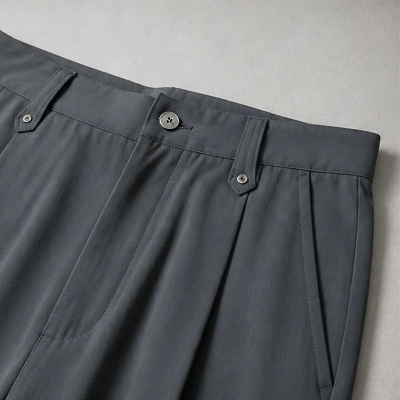 Vito Men's Pleated Trousers - Grey - apparel - Eric Muller - Image 2