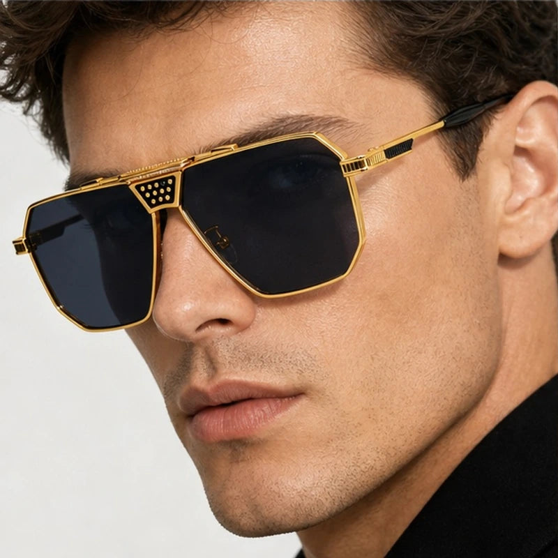 Wentworth Octagonal Shades - Onyx - geometric sunglasses - Eric Muller - Image 3