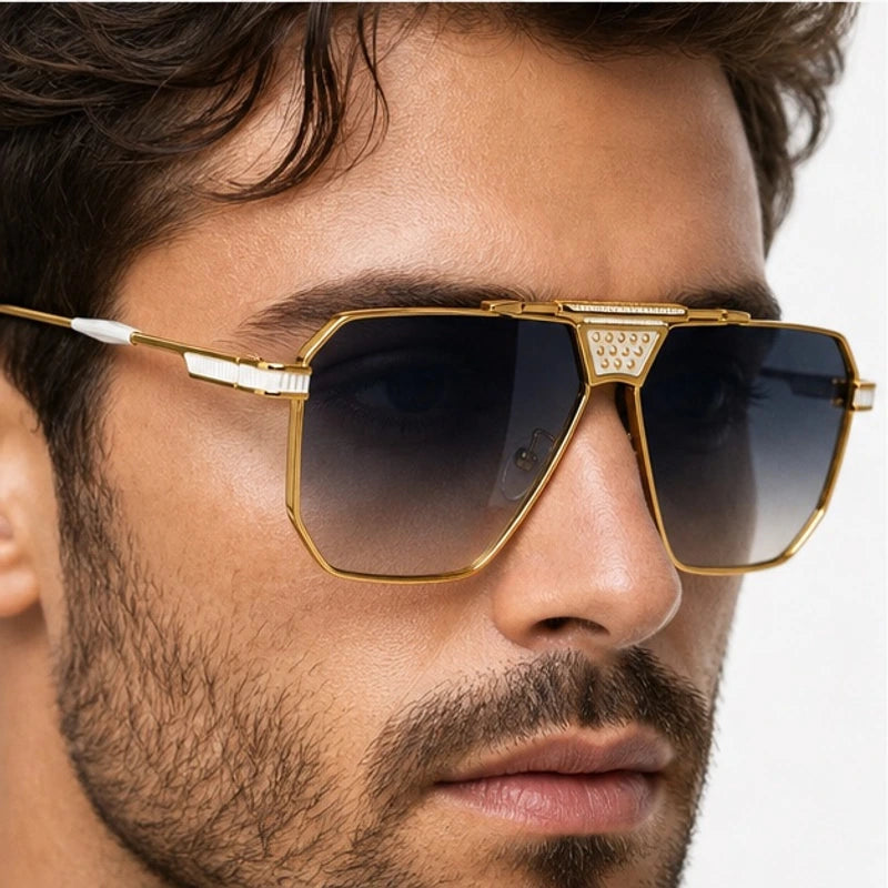 Wentworth Octagonal Shades - Slate - geometric sunglasses - Eric Muller - Image 3