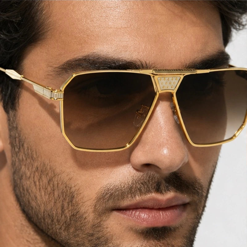 Wentworth Octagonal Shades - Espresso - geometric sunglasses - Eric Muller - Image 3