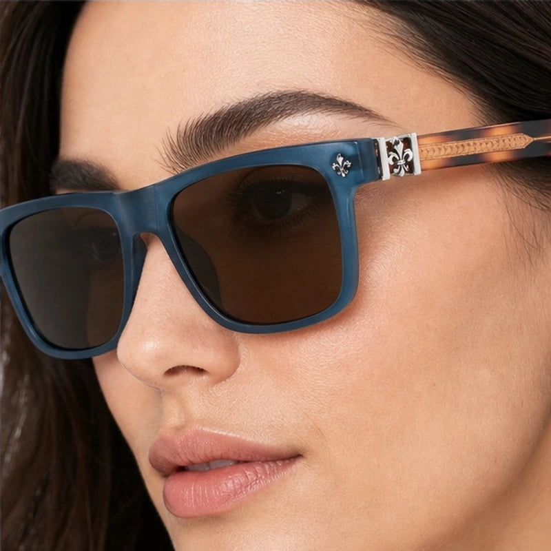 Westcott Men's Square Sunglasses - Blue Mirage - acetate sunglasses - Eric Muller - Image 4