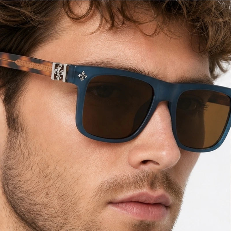 Westcott Men's Square Sunglasses - Blue Mirage - square sunglasses - Eric Muller - Image 3