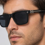 Westcott Men's Square Sunglasses - Classic Black - square sunglasses - Eric Muller - Image 3
