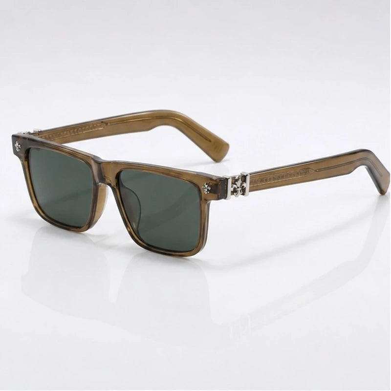 Westcott Men's Square Sunglasses - Coffee - Accessories > Eyewear > Sunglasses > Square Sunglasses - Eric Muller - Image 1