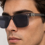 Westcott Men's Square Sunglasses - Dark Gray - square sunglasses - Eric Muller - Image 3
