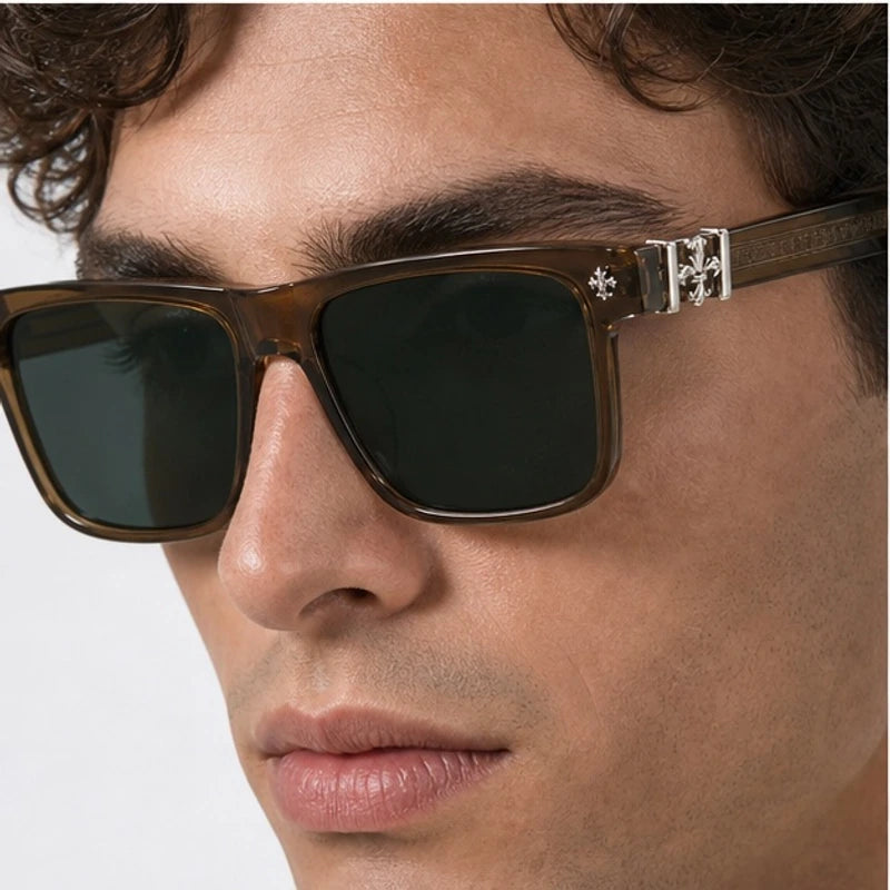 Westcott Men's Square Sunglasses - Coffee - square sunglasses - Eric Muller - Image 3