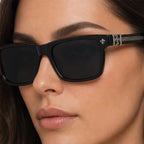 Westcott Men's Square Sunglasses - Classic Black - acetate sunglasses - Eric Muller - Image 4